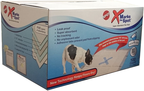 Spot X Marks The Spot Extra Absorbent Pee Pads | Puppy Pads