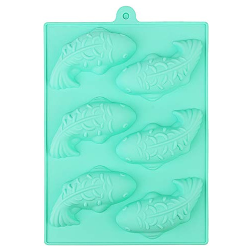 Molde De Silicona Para Pasteles Con Forma De Pez, 8 Cavidade