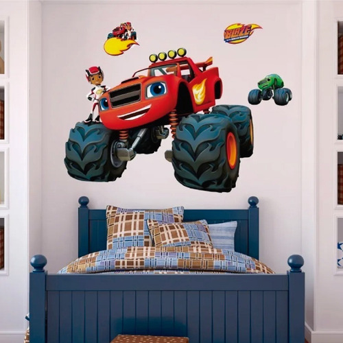 Vinil Decorativo Blaze And The Monster Machines Sticker Xl Color Multicolor