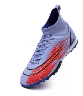 Botas De Fútbol Altas Antideslizantes Tf Talla 32-44