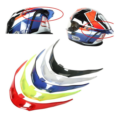 Aleron Spoiler Universal Para Casco Moto