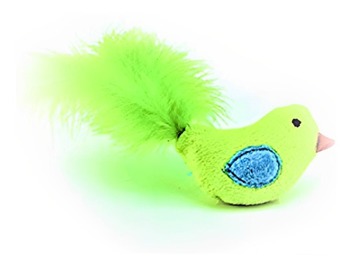 Juguete Gato Pawffy Pajaro Peluche Pluma Color Variado Sunny