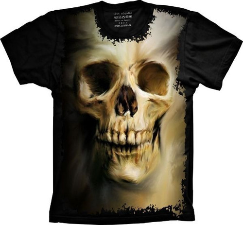 Camiseta 175 Cranio Caveira 3d Estilo The Mountain