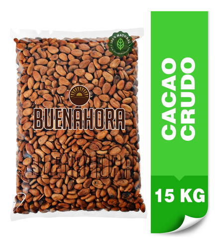 Semilla De Cacao Granos Crudo Chiapaneco Buenahora 15 Kg