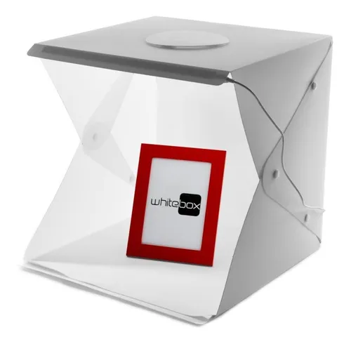 Caja Con Luz Para Fotos Fondo Blanco Y Negro Fotografia 23cm