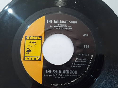 Vinilo Single The Sailboat Song The 5th Dimension(n79