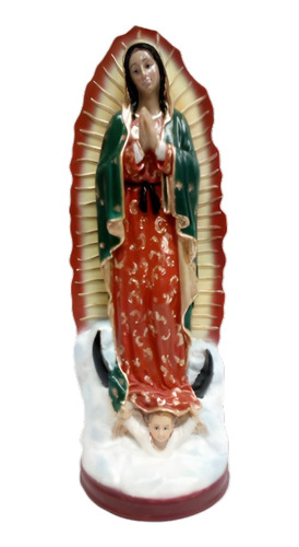 Virgen De Guadalupe, Resina, 30 Cms.