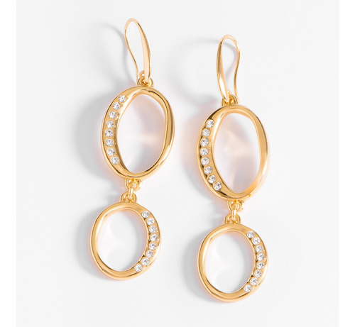 Set Collar Pulsera Y Aretes Dama Marca Nice Baño Oro 324031