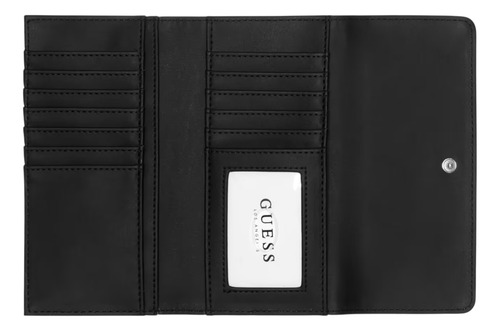 Cartera Guess Casual Con Charm Candado Para Mujer Color Negro