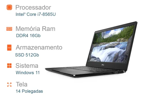 Notebook Dell Core I7 4,0ghz 16gb Ssd M2 512gb Latitude Notebook Dell Core I7 4,0ghz 16gb Ssd M2 512gb Latitude