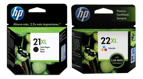 Combo Cartucho Hp 21xl Y 22xl Original C9351cl C9352cl