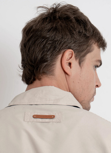 Jaqueta Aleatory Com Forro Fleece Bege