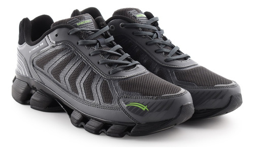 Tenis Para Correr Hombre Karosso Oxford Negro 6332