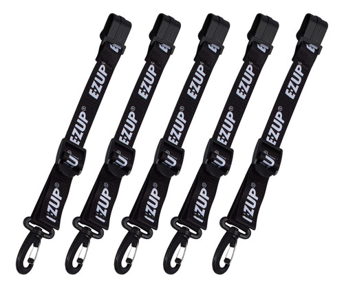 Juego De 5 Clips Negros Para Colgar Toldo, 5 Unidades