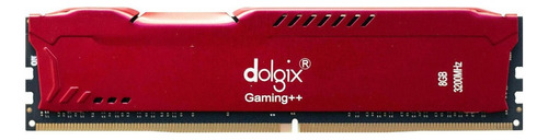 Memoria Ram 8gb 1x8gb Ddr4 3200 Mhz Dimm Dolgix Cl16 Red