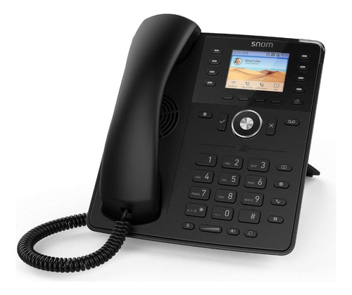 Teléfono Sip Voip D735 (lcd Color De 2.8 , Poe) Negro