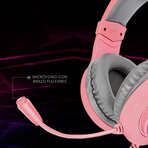 Audifono Gamer Redragon Hylas H260 Pink Rgb Color Rosa