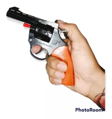 Revolver Arma D Brinquedo Arminha Espoleta Infantil + Brinde - Desconto no  Preço