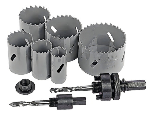Juego. De Cortacírculos Bimetal M3 8 Pzas. - Knova