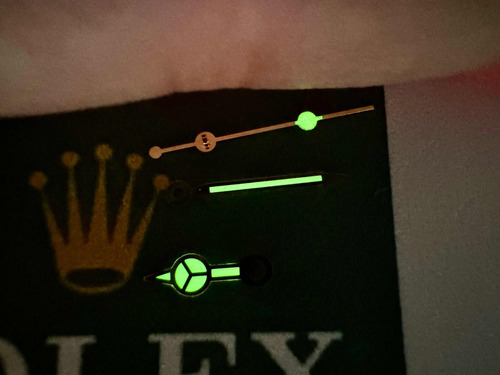 Manecillas Rolex Submariner 5508 1680 5512 5517 Vintage Lume (Usado)