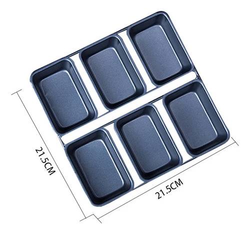 Hel Juego De Minimoldes Antiadherentes Para Pan De 2 Piezas