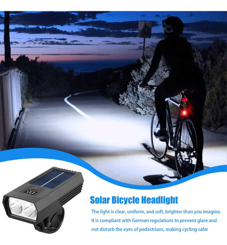 Luz De Cabeza Solar Para Bicicleta Luces Solares Para Montar
