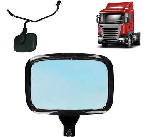 Espelho Retrovisor Auxiliar Frontal Caminhão Scan Sc 124 