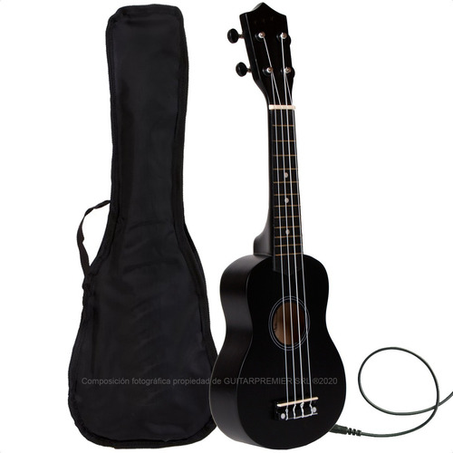 Ukelele Electroacustico Soprano Color + Funda Acolchada Pua