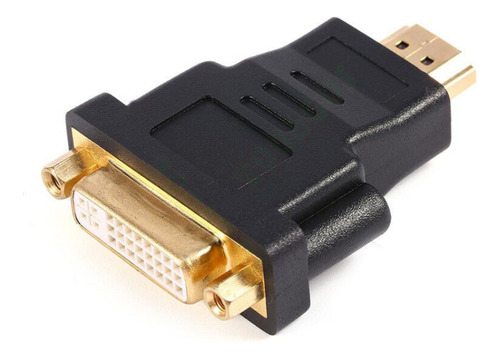 Adaptador Hdmi De 19 Pines Macho A Dvi Hembra Chapado En Oro