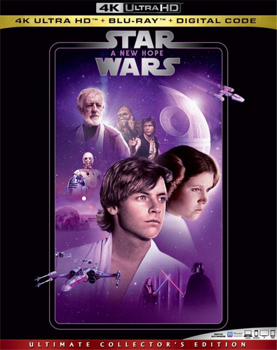 4k Ultra Hd + Blu-ray Star Wars 4 A New Hope
