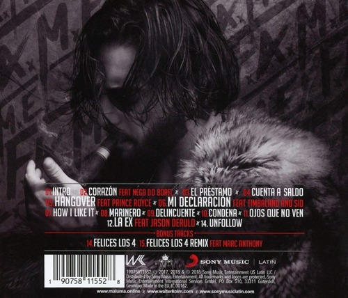 Cd Maluma - F.a.m.e. ¡nuevo Y Sellado! Felices Los 4 Corazón