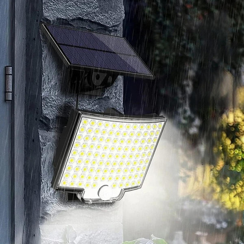 Luz Solar Recargable, Mxrla-001, 1 Caja, 106led, 2w, 3000lm, Estructura Negro