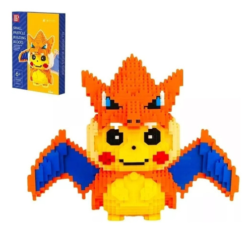 Bloques Armables - Pikachu Vestido De Charizard - 1630 Pcs 