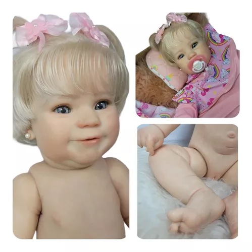 Bebê Reborn Maddie - inteira em silicone