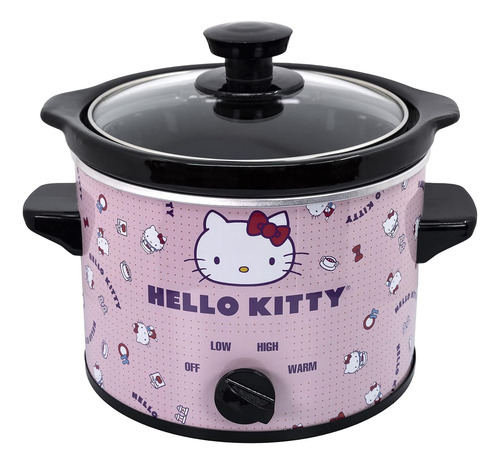Olla De Cocción Lenta De 2 Cuartos De Galón De Hello Kitty -