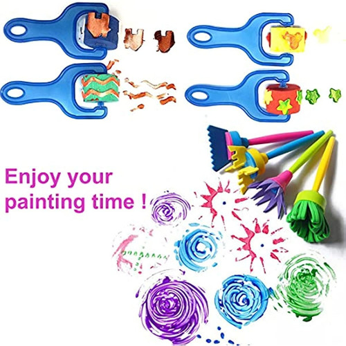 Esponjas De Pintura Para Niños Set De Pinceles Y Esponjas