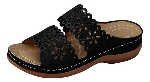 Yt Slipper Verano Casual Talla Grande Color Liso Para Mujer