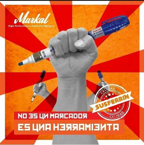 Marcador Pintura Solida Para Acero Inoxidable Markal