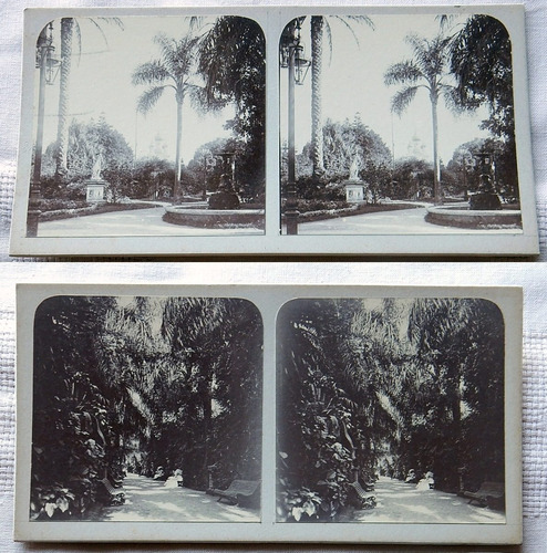 Fotos Estereoscopicas Parque Lezama Buenos Aires