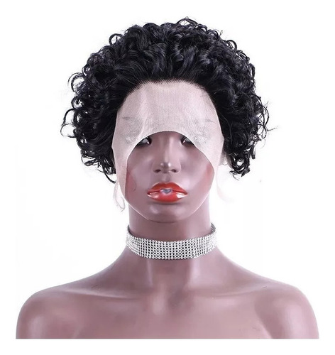Firefly B Peruca De Natural Cabelo Humano Pixie Curly Lace