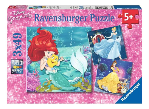 Ravensburger 09350 Princesas Disney - Rompecabezas (3 X 49 P