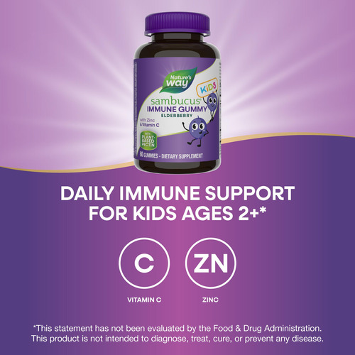 Gummies Nature's Way Sambucus Elderberry Immune Kids 60u