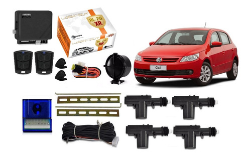 Kit Trava Eletrica + Alarme Gol G7 Comfortline 4 Portas