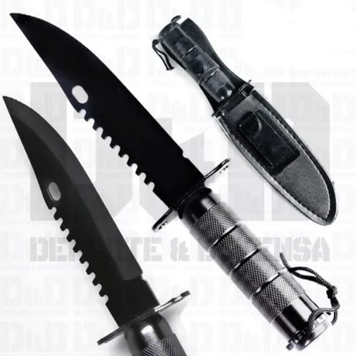 D&d Cuchillo Militar Rambo Supervivencia Camping Lifesaving