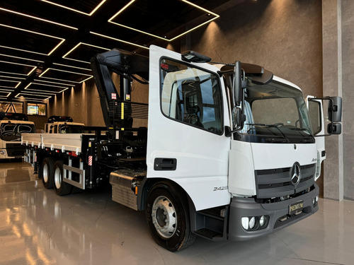 Caminhão Mb Atego 2429 6x2 2025 Guindaste Munck Argos 45t