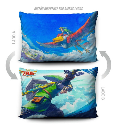 Imagen 5 de 5 de Funda De Almohada The Legend Of Zelda 70x45cm Vudú Love