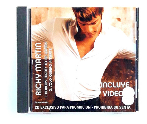Cd Ricky Martin Single Nobody Want To Be Como Nuevo Oka (Reacondicionado)