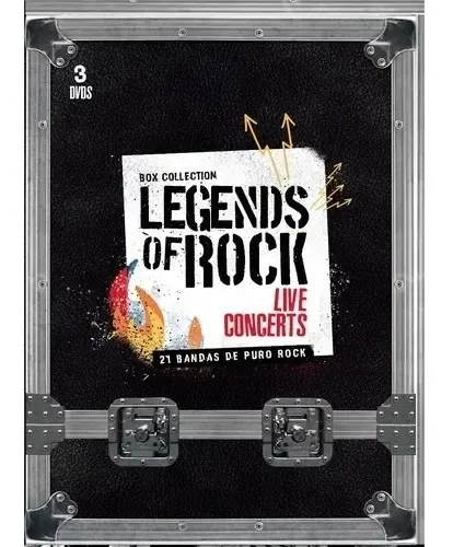 DVD Legends Of Rock 3 Box Collection com Pink Floyd, Led Zeppelin