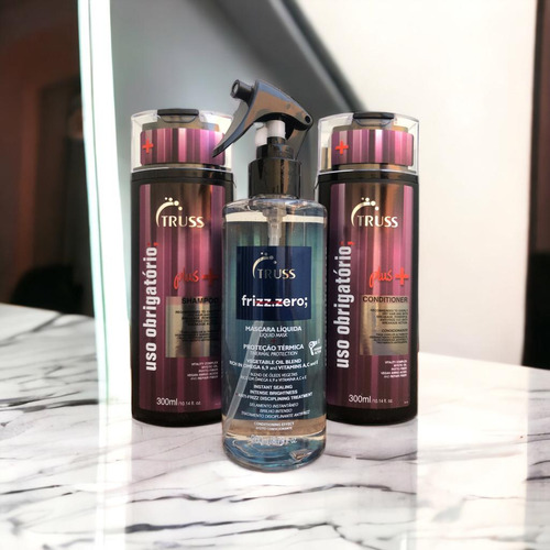 Plus Mais Shampoo Condicionad 300ml + Frizz Zero 260ml Truss