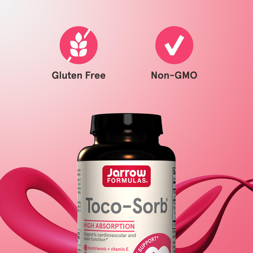 Jarrow Formulas Toco-sorb Vitamina E 60 Cápsulas